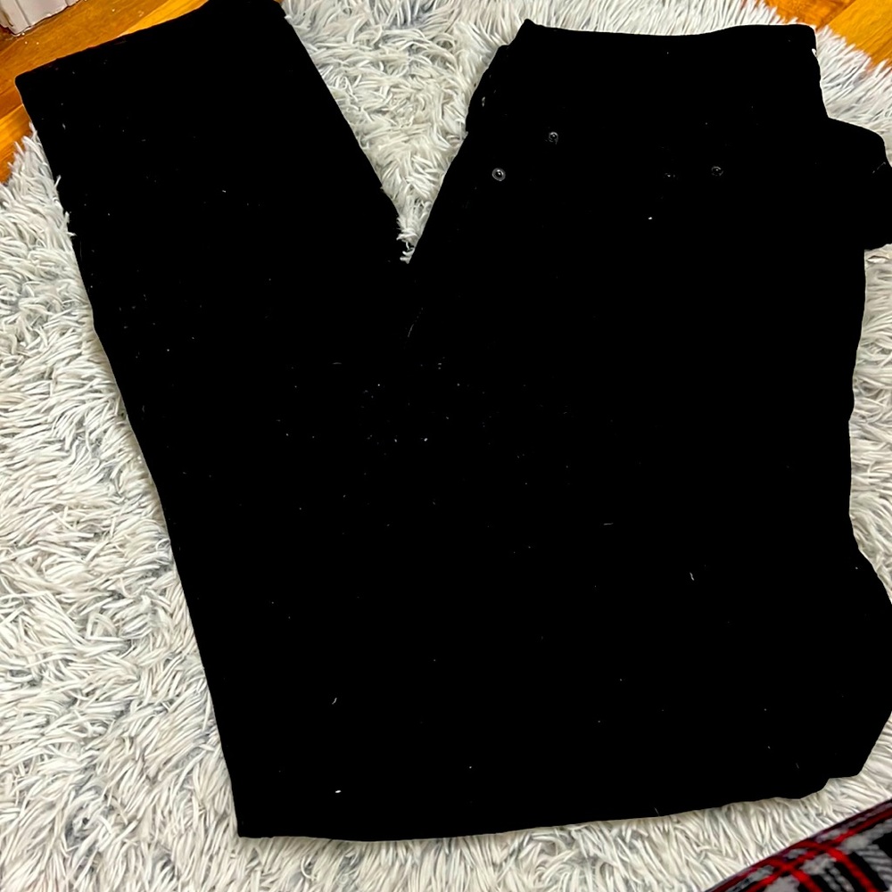 Black old navy athletic taper jeans